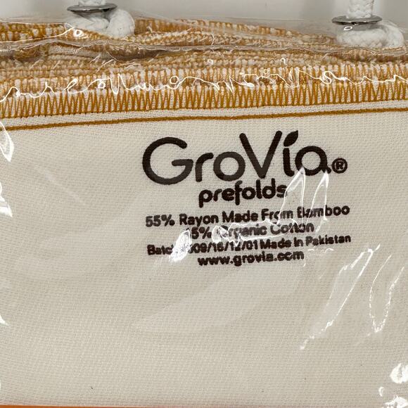 GroVia Prefold Cloth Diaper Insert Size 3 Infant Long Set Of Three Boy Girl - Picture 5 of 5